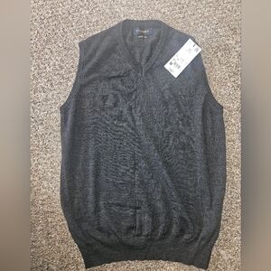 Piombo Extra Fine Merino Wool Vest Medium